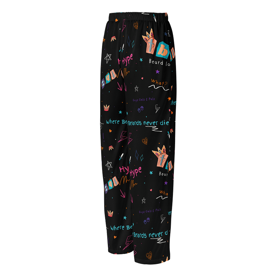 Doodle Pattern Silky Pajama Pants product image (2)