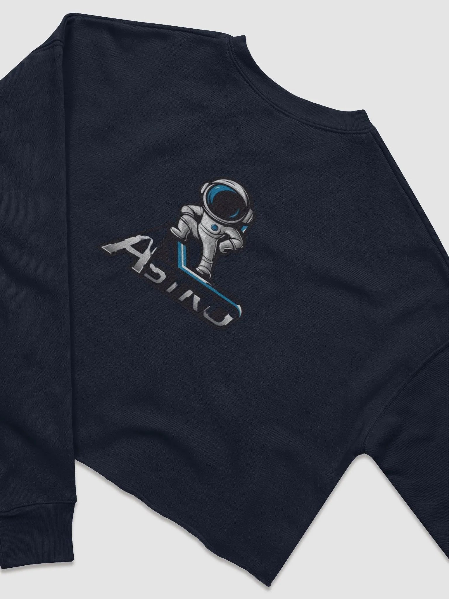 Astro Women's Fleece Crop Sweatshirt - Astronaut Design product image (6)
