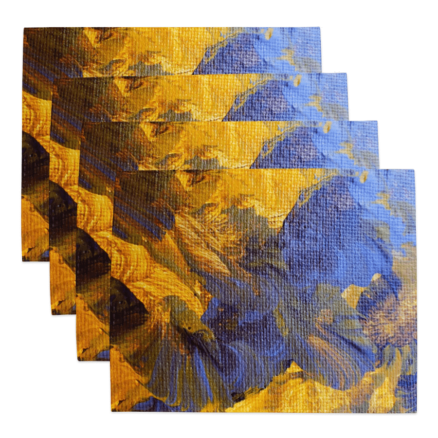 Retro Floral Abstract Placemats (Set of 4) product image (2)