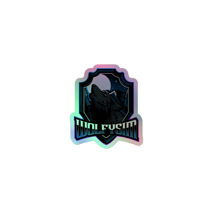 Howling Wolf Holographic Sticker Set product image (1)