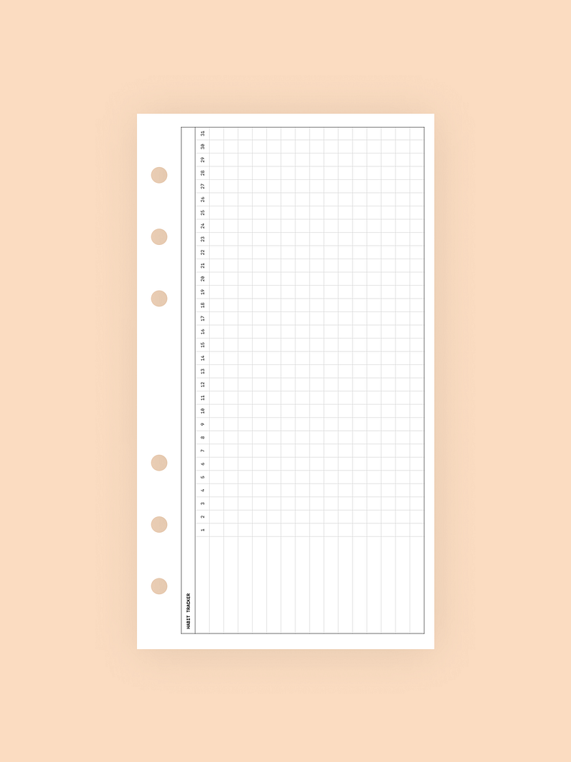 Habit Tracker Inserts FREEBIE