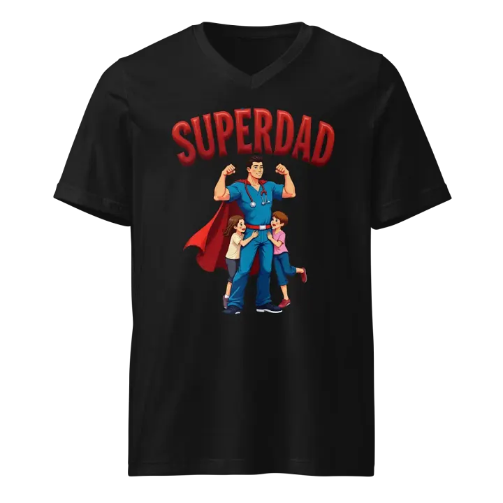 Superdad Medical Hero V-Neck Tee product image (1)
