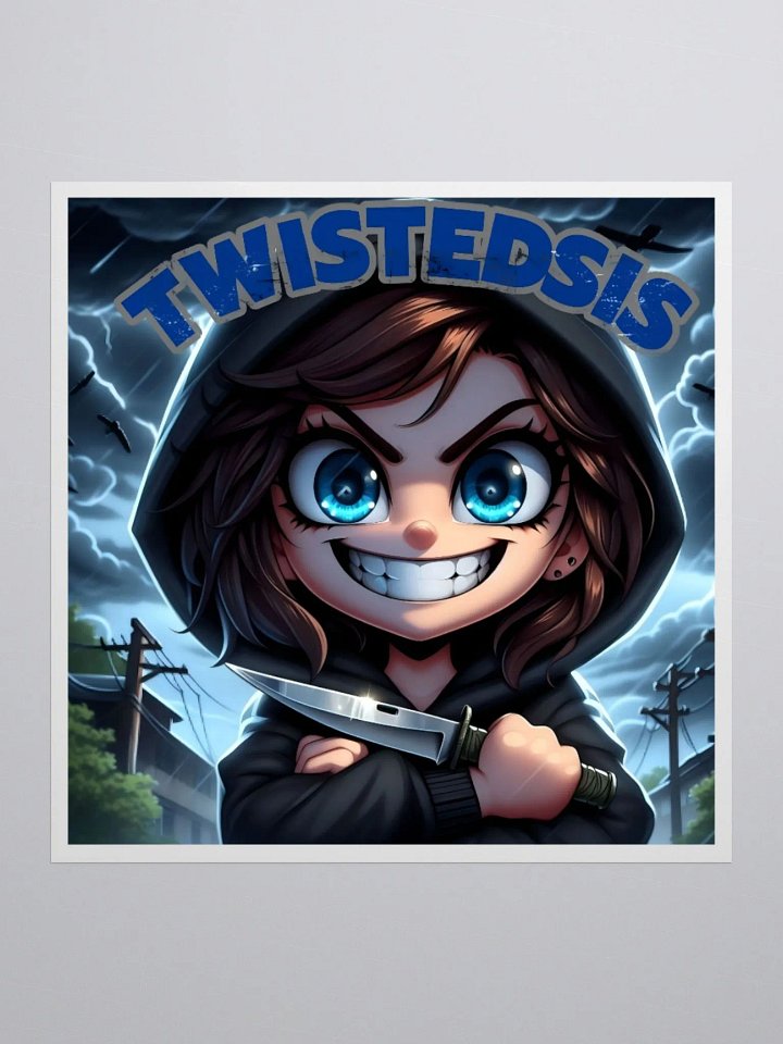 TwistedSis Mischievous Grin Stickers product image (1)
