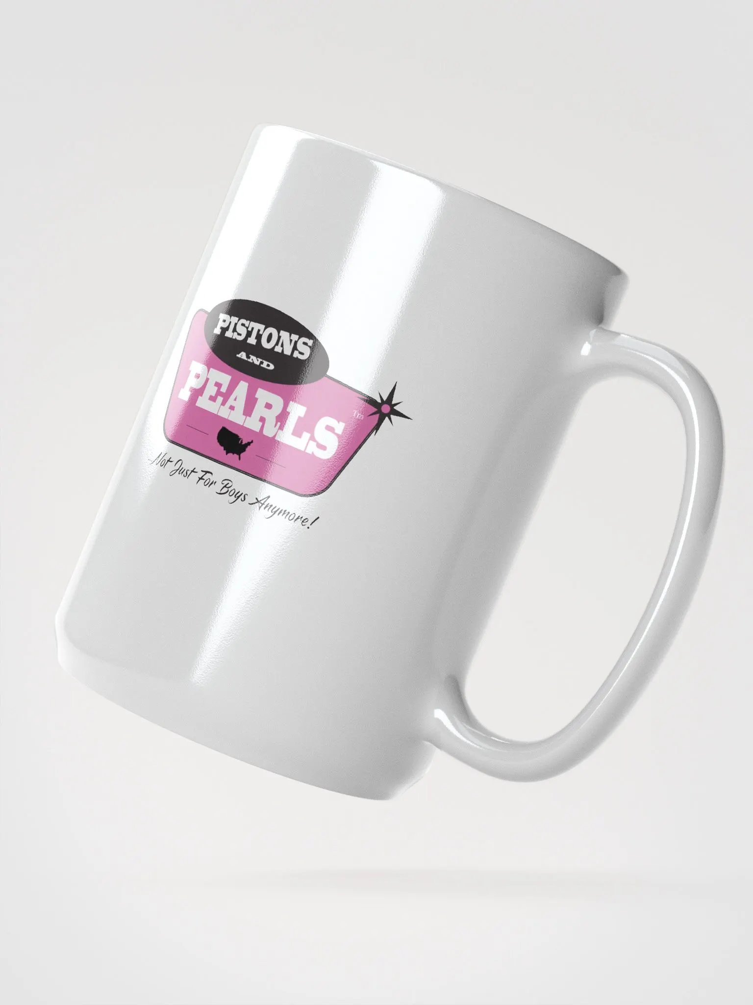 Pistons and Pearls Retro Mug product image (2)