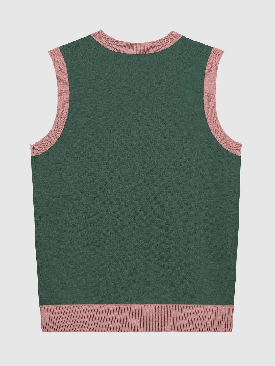 *not* mentally linear. (lg. lined design, pink and green) knitwear vest product image (6)