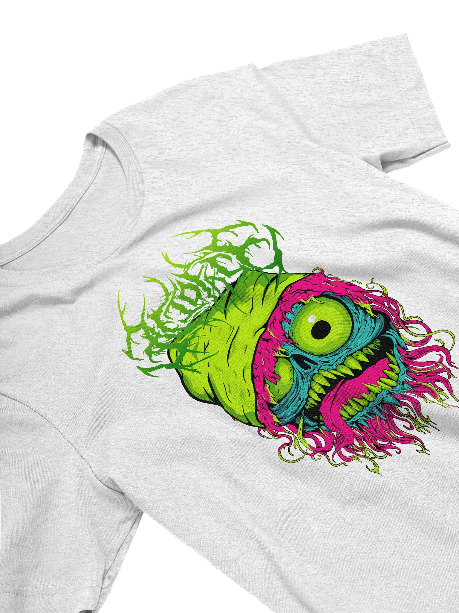 Acidfac3 melting neon face Tee product image (13)