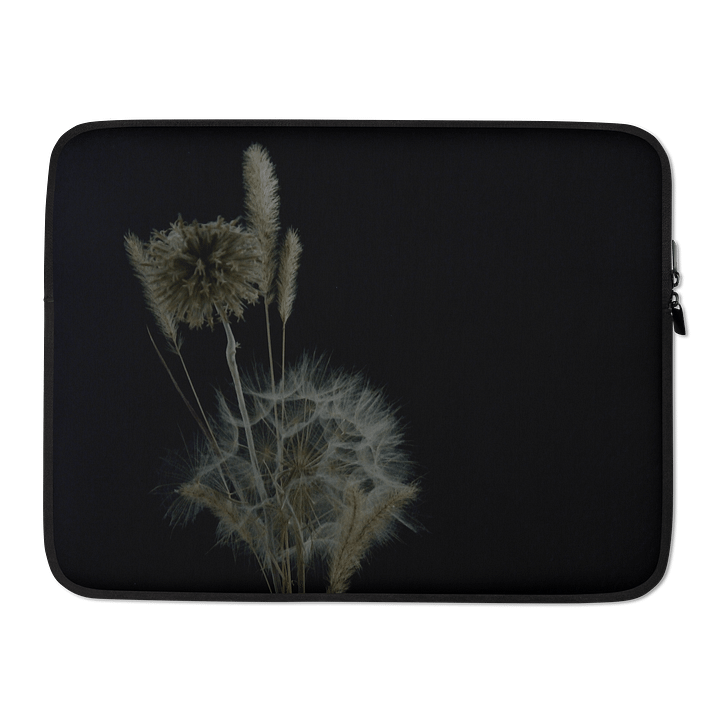 Laptoptasche - Trockenblumen vor schwarzem Hintergrund product image (2)