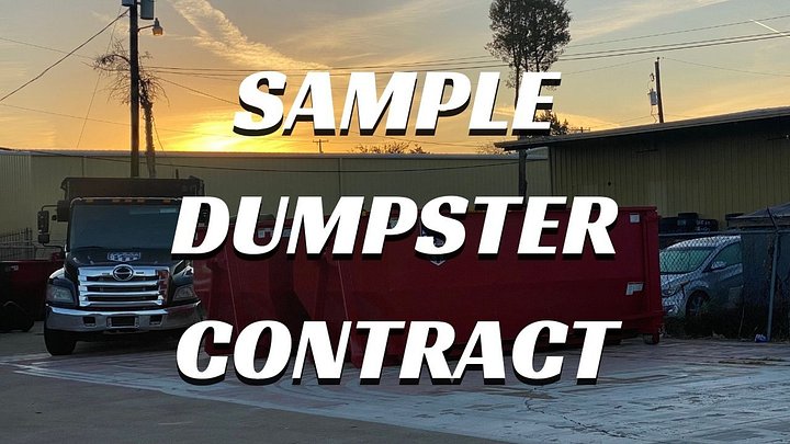 Dumpster Rental Contract Templates product image (1)