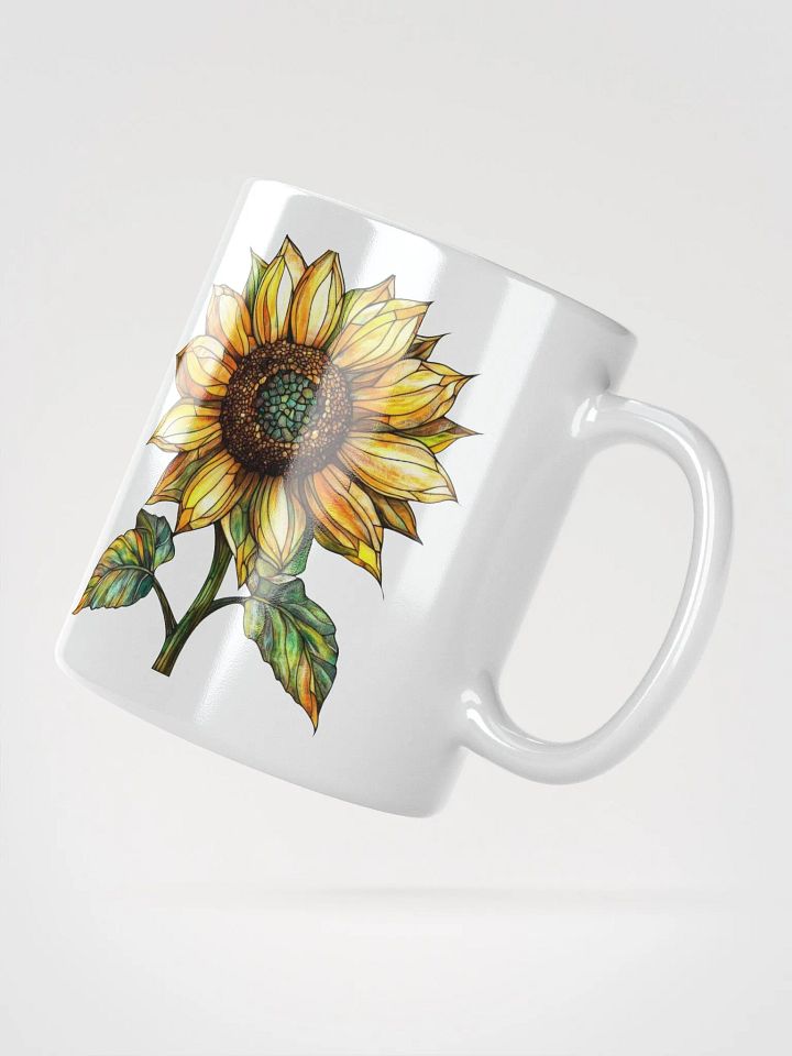 Stained Glass Sunflower Mug product image (5)