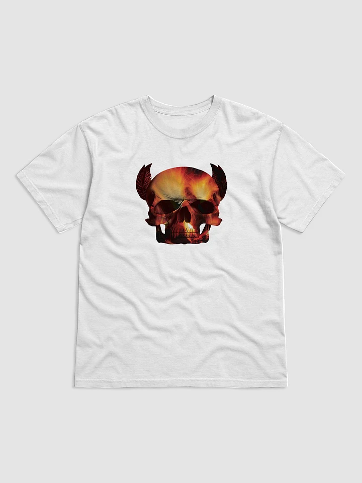 Skull with Fire Inside Skull, skulls, skull art design, skeleton, skull and bones, scary, skull tattoo, artistic skull, human skull, dark skull, bones, Halloween product image (1)