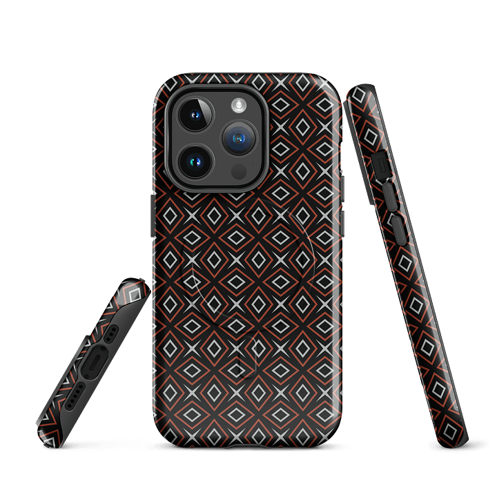 Diamond Dunes Geometric Pattern Magsafe Tough Case for iPhone product image (2)