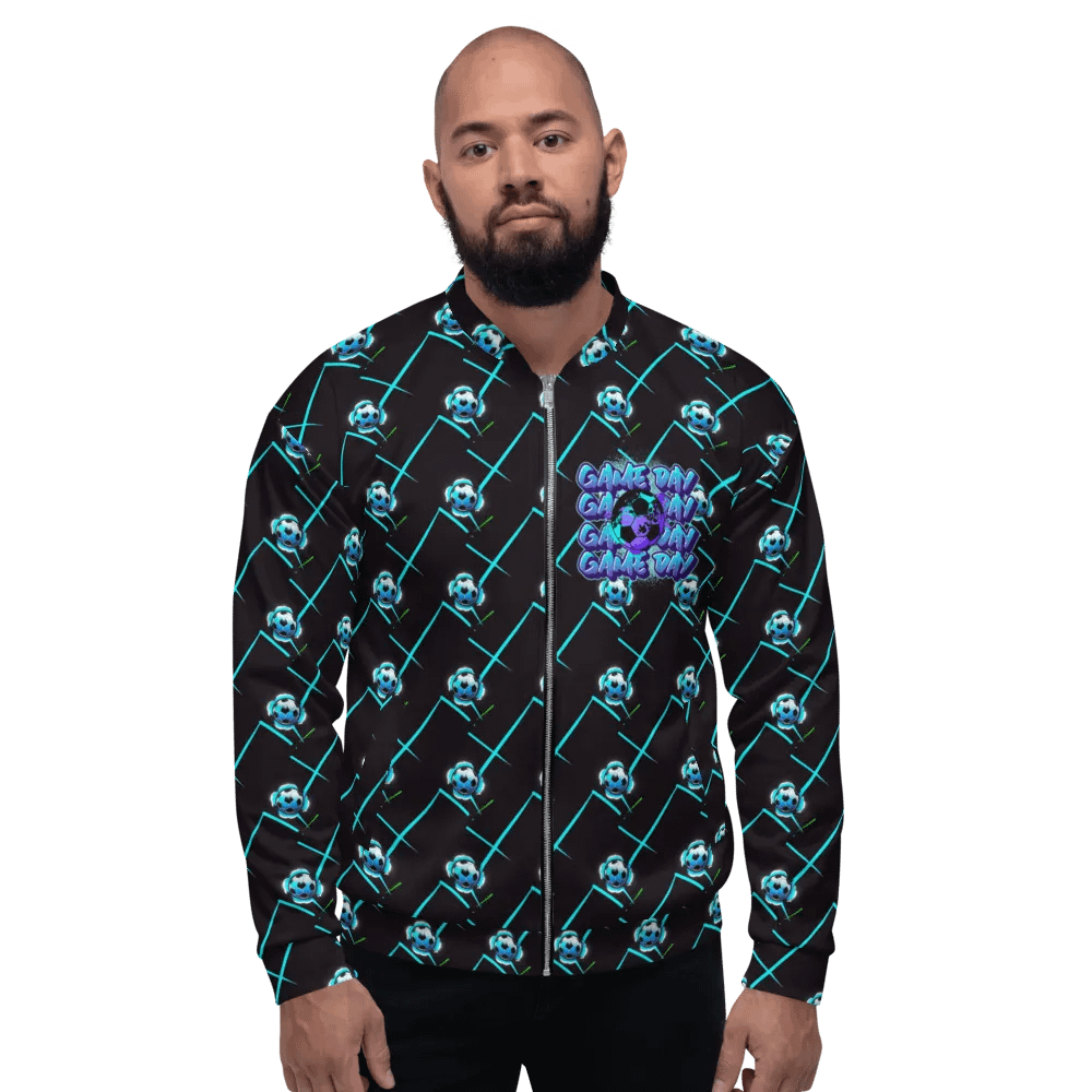 Game Day Soccer European Football All Over Print Bomber Jacket product image (5)