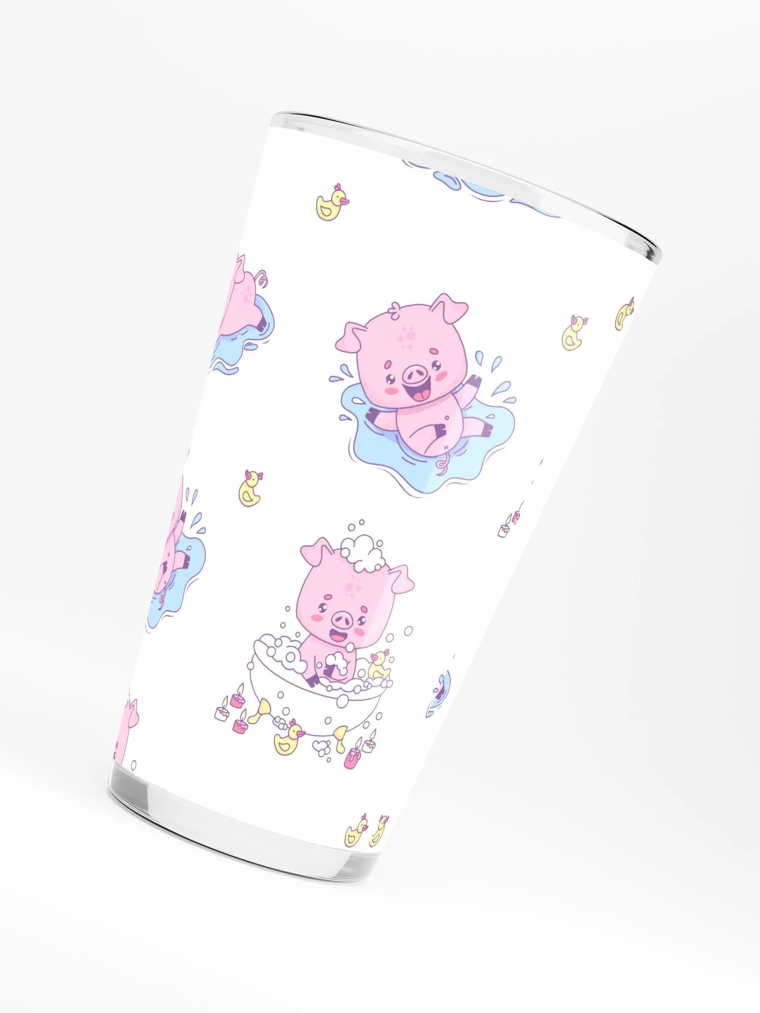 Playful Pink Piglet Shaker Pint Glass product image (6)