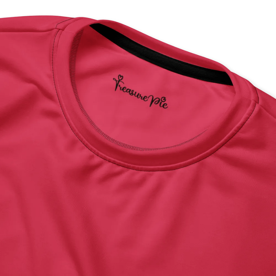Plain Muted Red Light Summer Unisex Recycled Polyester Heavyweight Premium Sweatshirt by Treasure Pie product image (5)