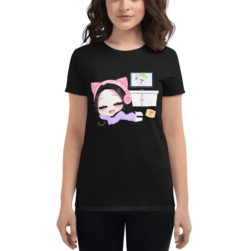 'Lazy Gamer' Chibi Women's Tee product image (1)