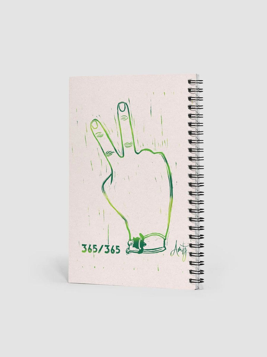 Linocut Peace Notebook product image (2)