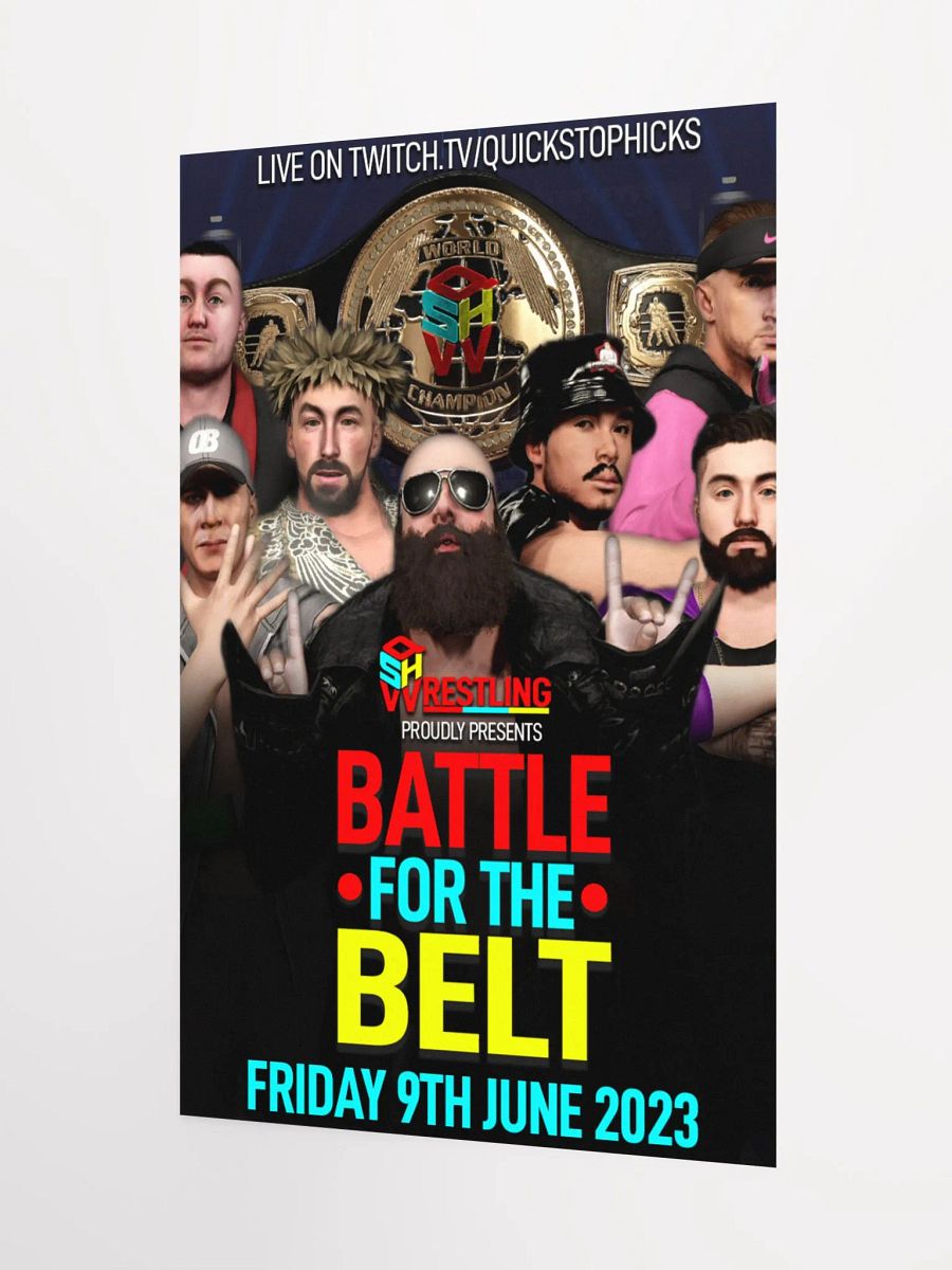 QSHW BATTLE FOR THE BELT COMMEMORATIVE POSTER product image (3)