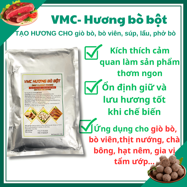 VMC HƯƠNG BÒ BỘT TẠO HƯƠNG THƠM CHO NƯỚC DÙNG product image (1)