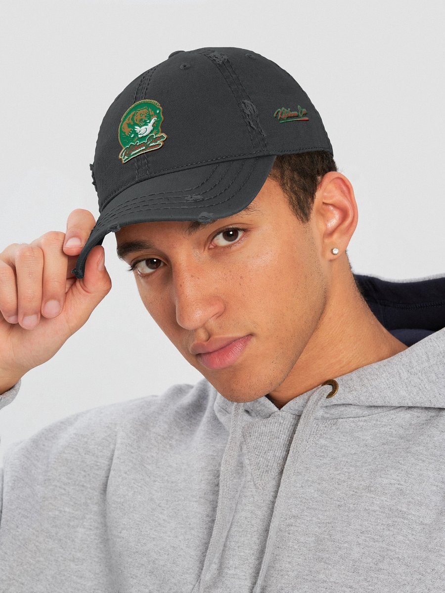 "Kitchen Execs." Distressed Dad Cap (Black) product image (5)