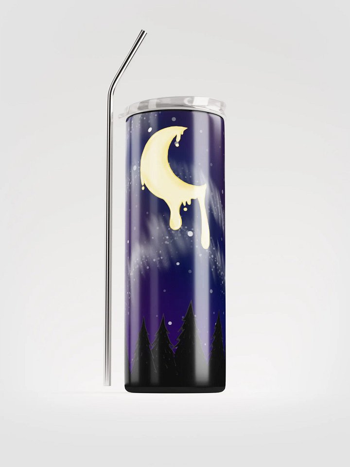 Drippy Moon Stainless Steel Tumbler Cup w/Straw product image (1)