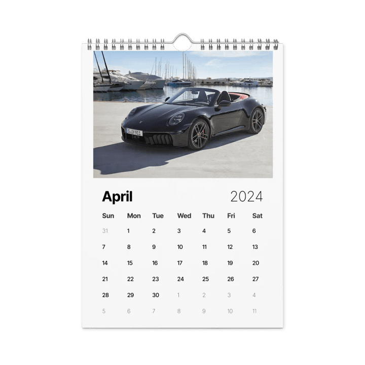 Porsche Rides 2024 Wall Calendar product image (1)