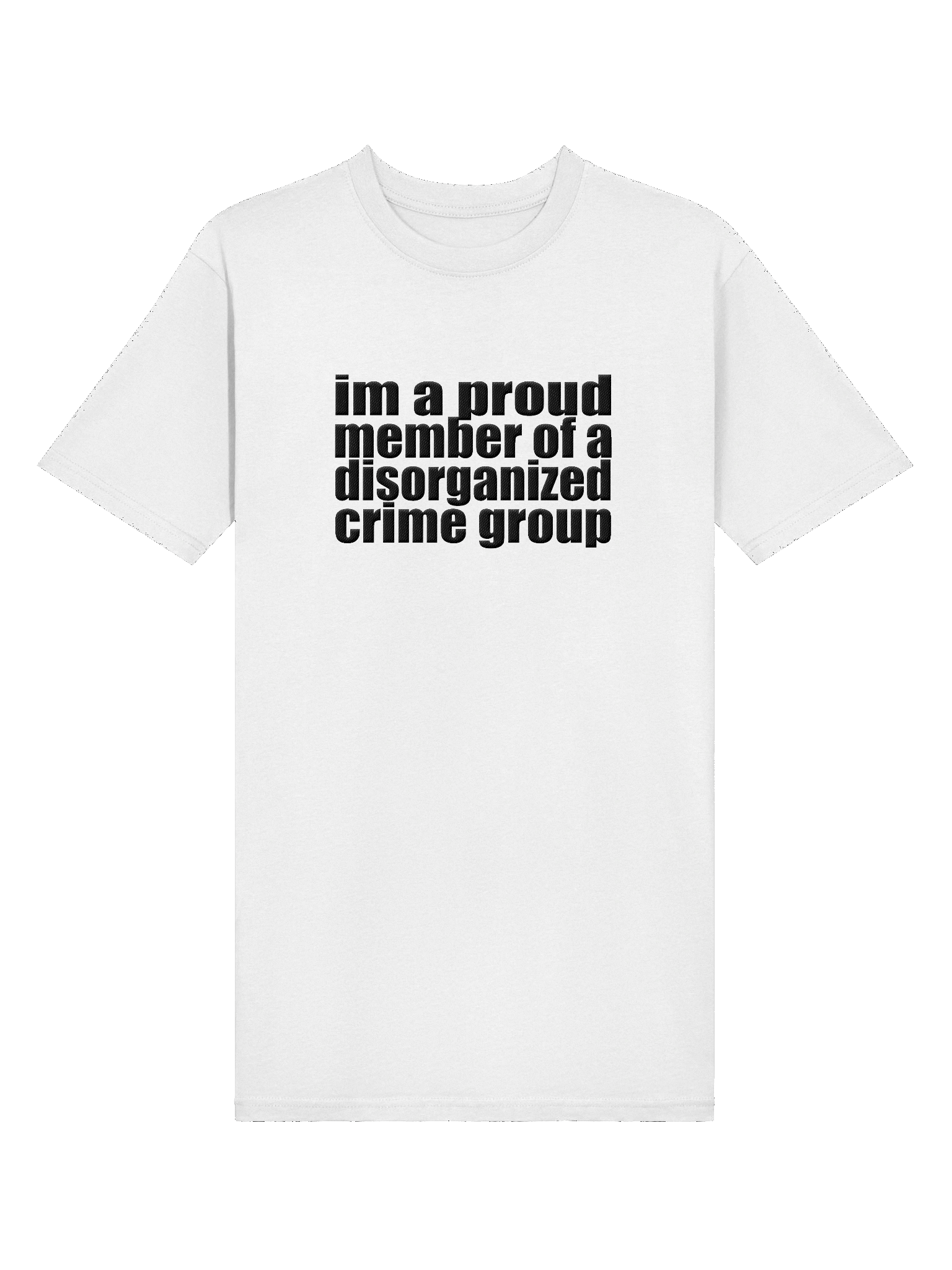 disorganized crime light embroidered tee product image (3)