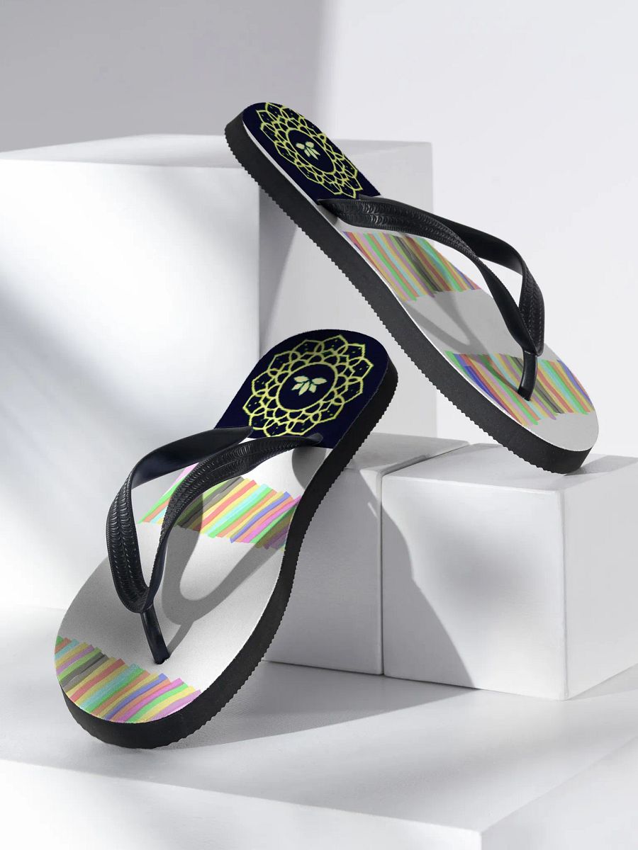 Psychedelic Wave Custom Flip-Flops product image (2)