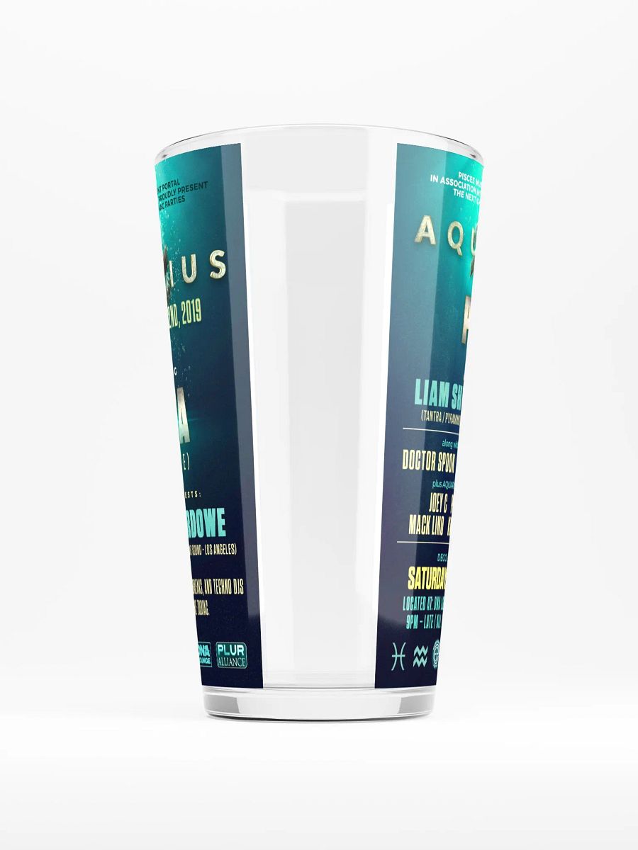 Aquarius 2019 Shaker Pint Glass product image (5)