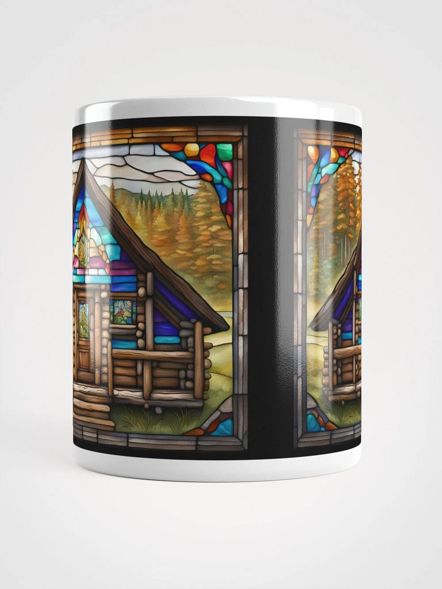 #002 Stained Glass Style Log Cabin Mug product image (10)