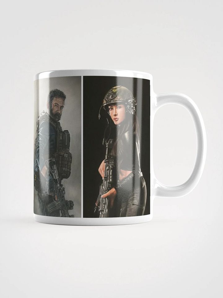 Got Your Six – Tactical Character Pastel Portrait Mug (11 oz) product image (1)