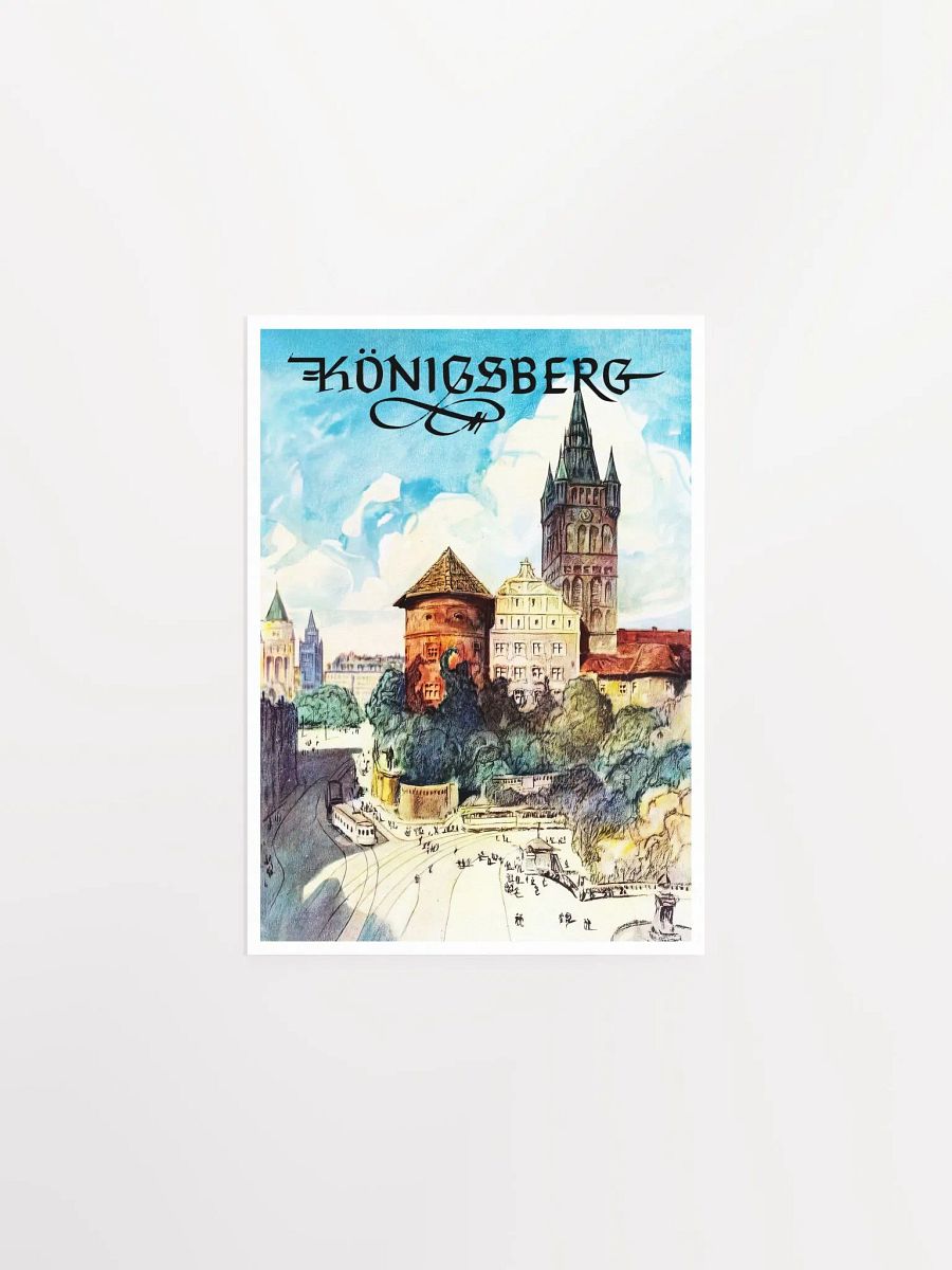 Konigsberg/Königsberg, Prussia, Germany — retro vintage travel poster product image (6)