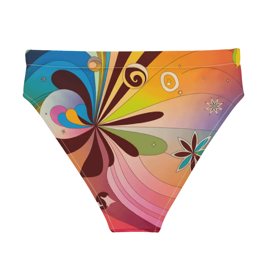 Sunburst Bloom High-Waisted Bikini Bottoms product image (2)