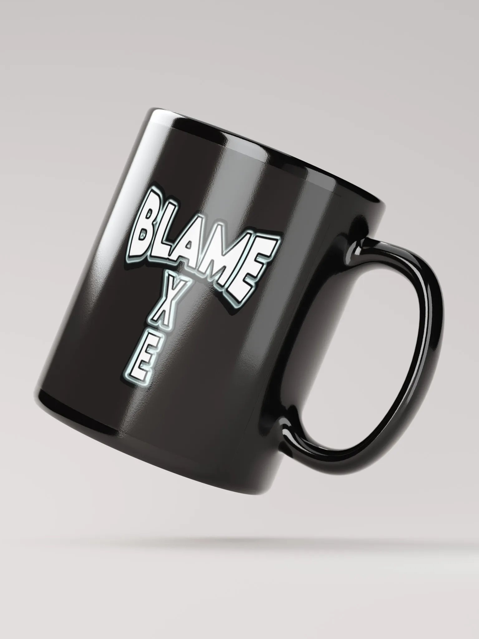 Blame Axe Mug Black w/white letters product image (3)