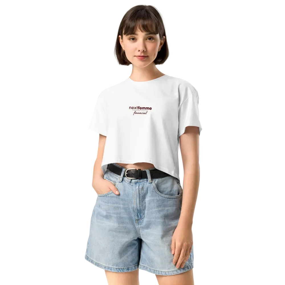 Premium Crop Top with Maroon Logotype product image (12)