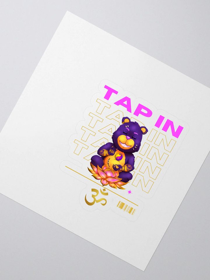 Zen Bear Kiss Cut Stickers product image (2)