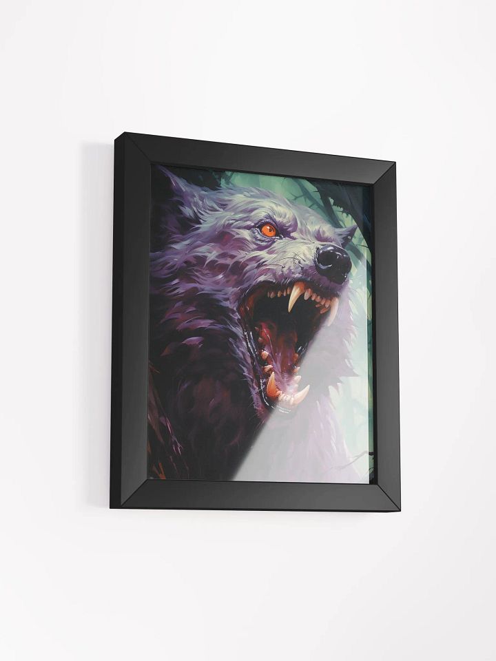 Menacing Wolf Framed Poster product image (2)