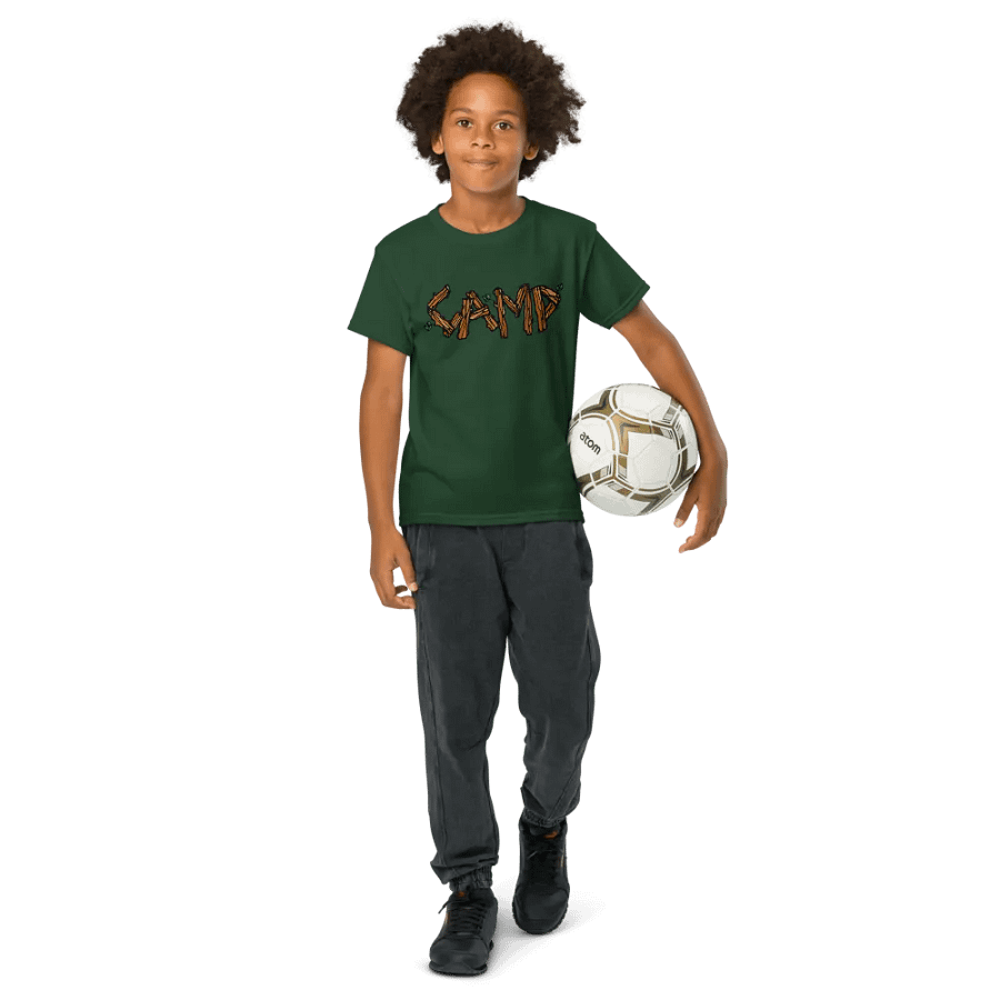 Camp T-Shirt for Kids Grren product image (8)