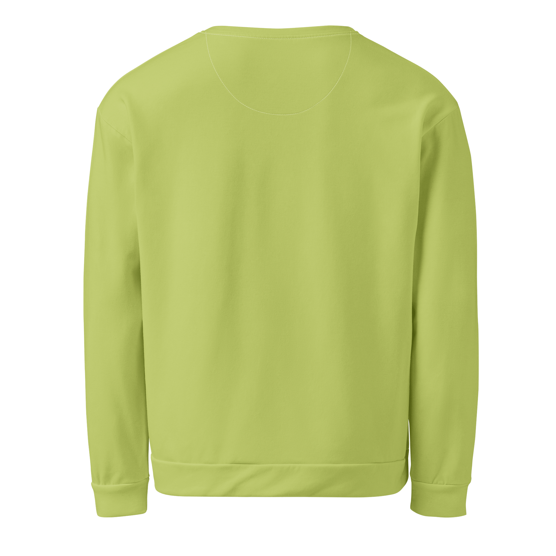Split Pea Soup Green Solid Color Eco Friendly Unisex Sweatshirt product image (2)