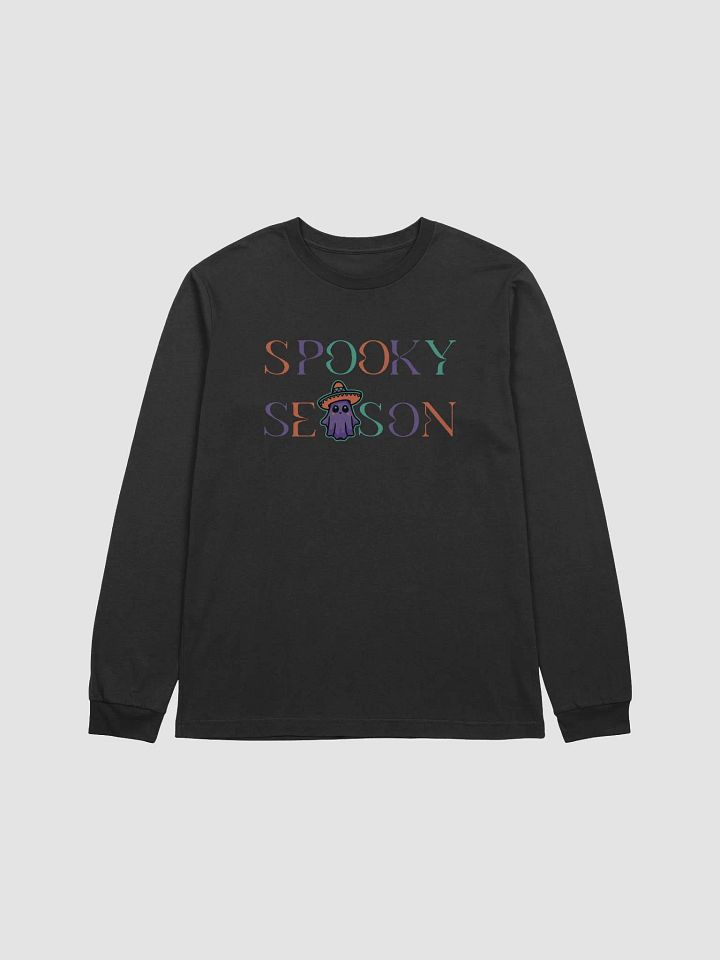 Spooky Season Sombrero Ghost Colorful Supersoft Long Sleeve Slimmer Fit Shirt product image (1)