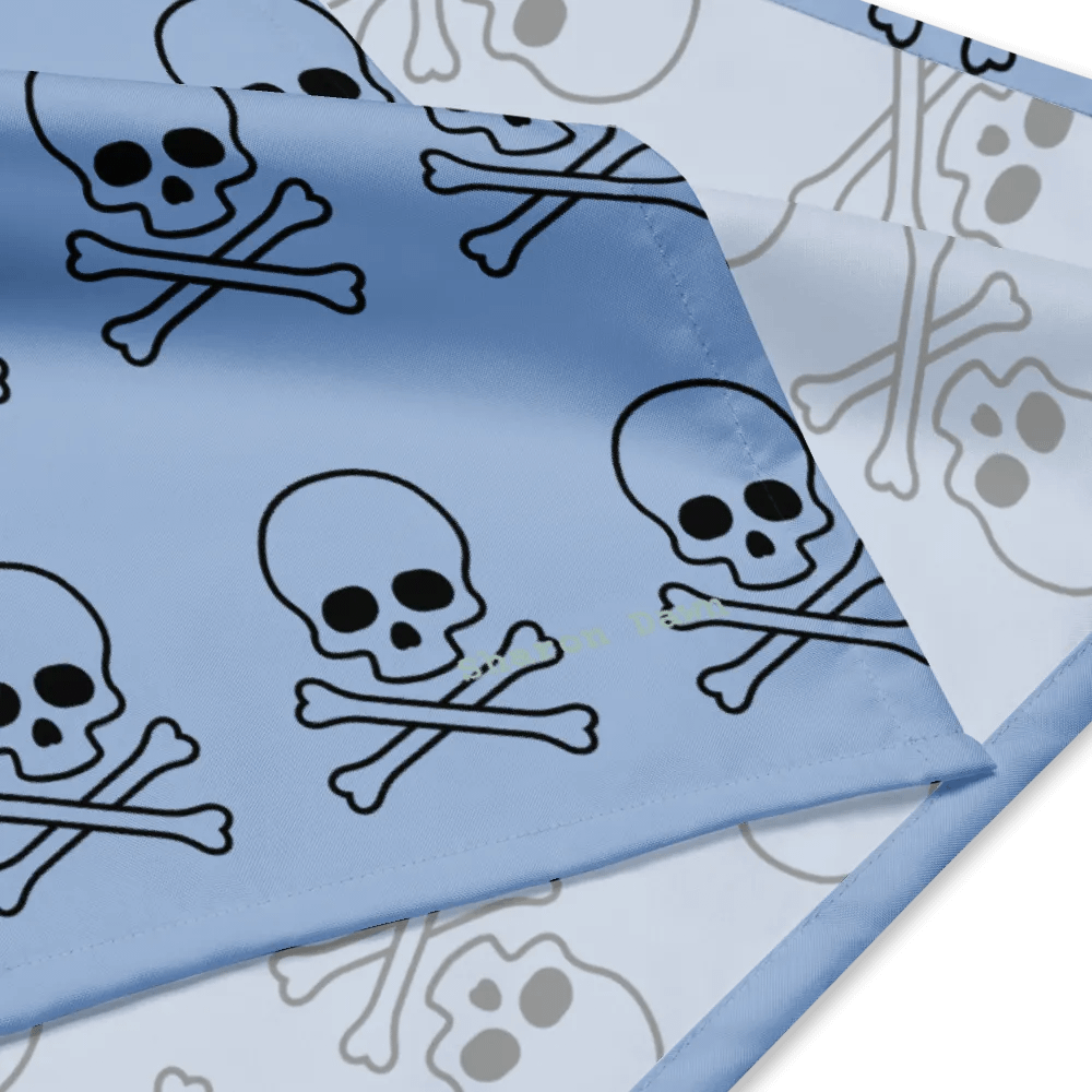 Icy Blue Skull & Crossbones Bandana product image (3)