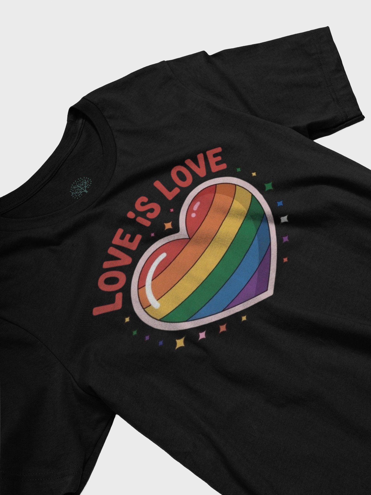 Unisex 'Love Is Love' Rainbow Heart Pride T-Shirt product image (27)