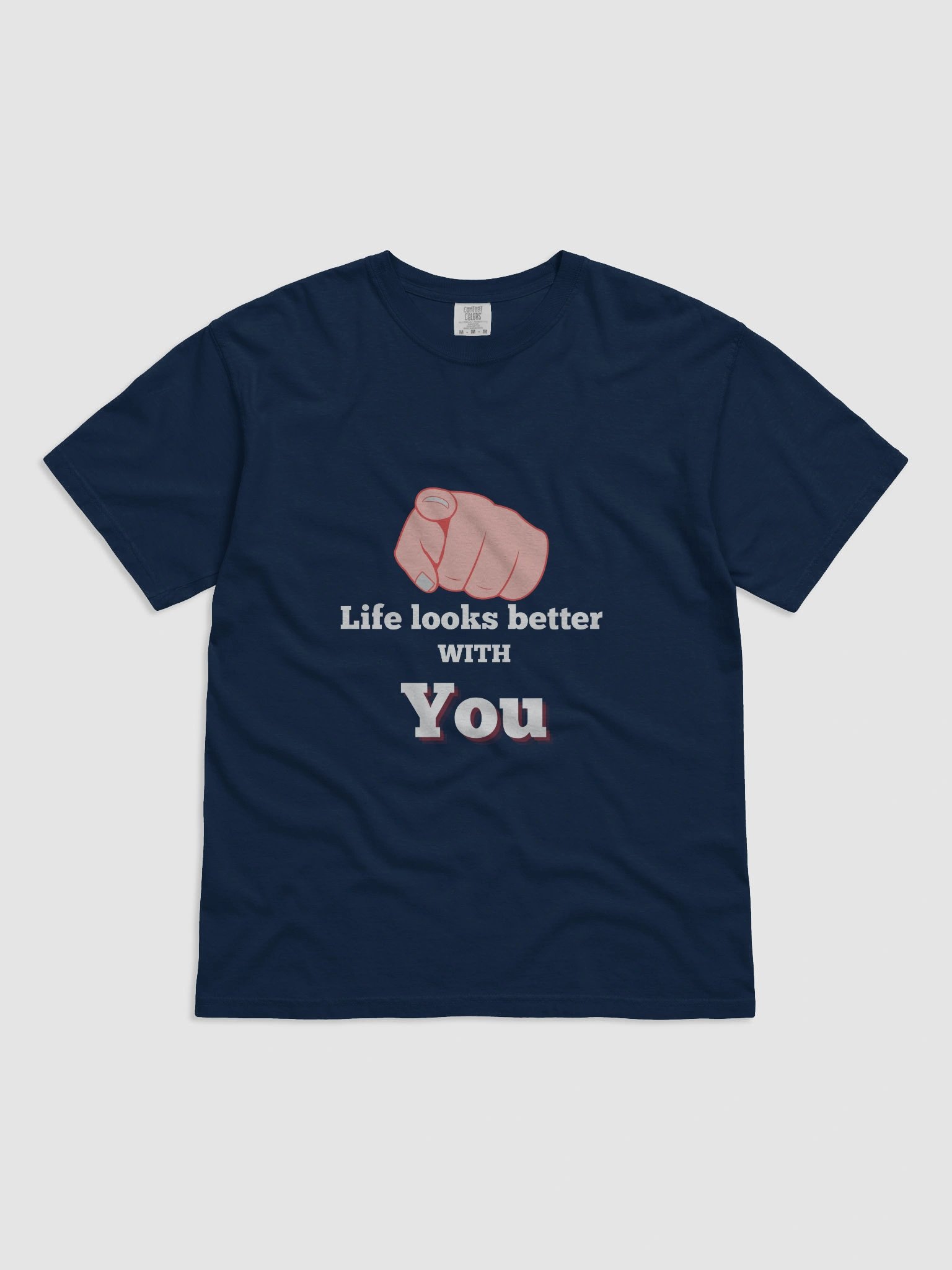 Trust The Connection: "Life Looks Better with You" Statement Tee product image (2)