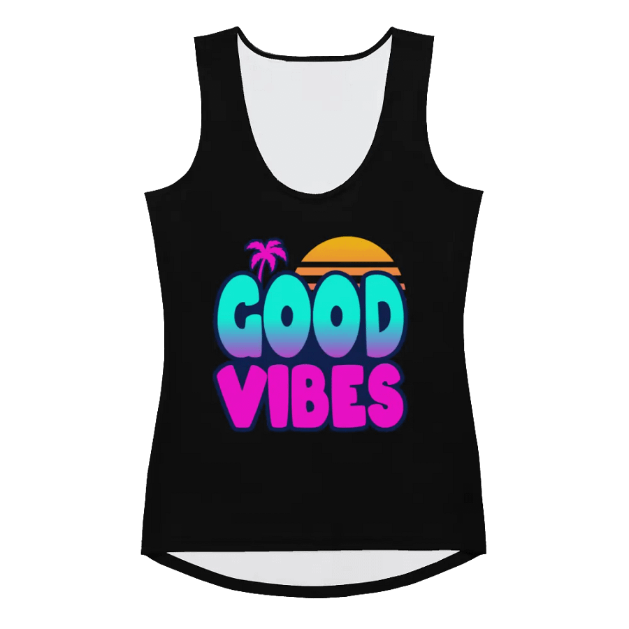 GOOD VIBES WOMEN'S FITTED TANK TOP product image (3)