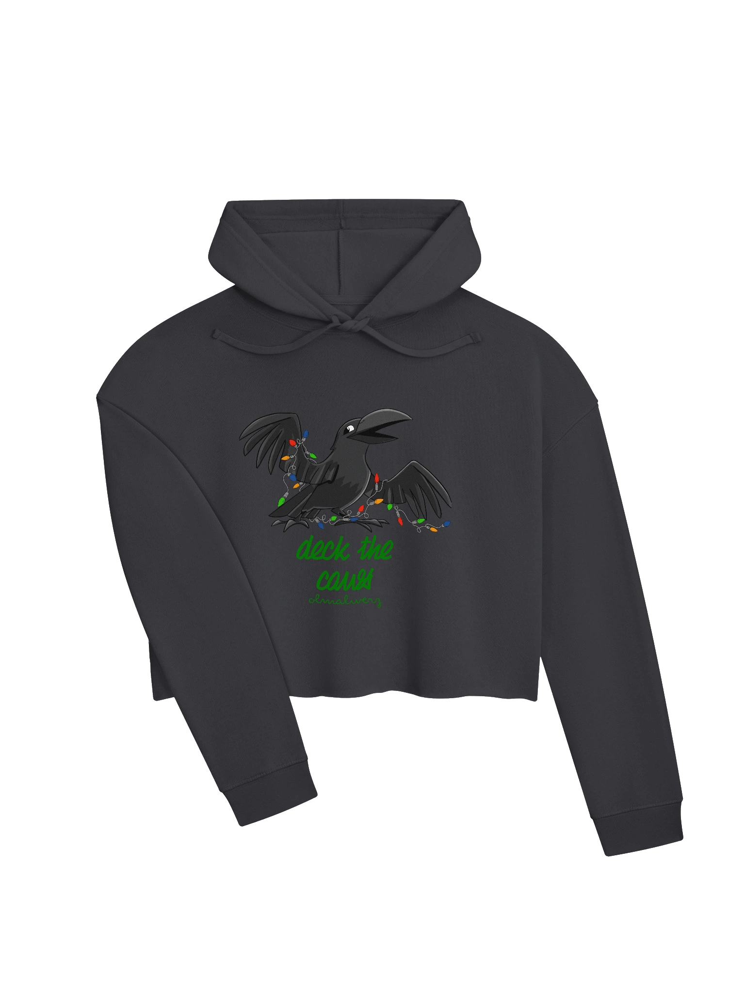 deck the caws - crop hoodie product image (3)