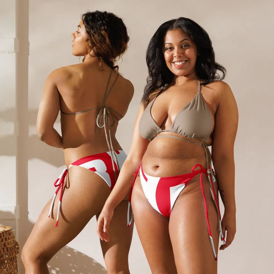 IFBNewsfeed.Org's All-Over Print Recycled String Bikini Bottom product image (4)