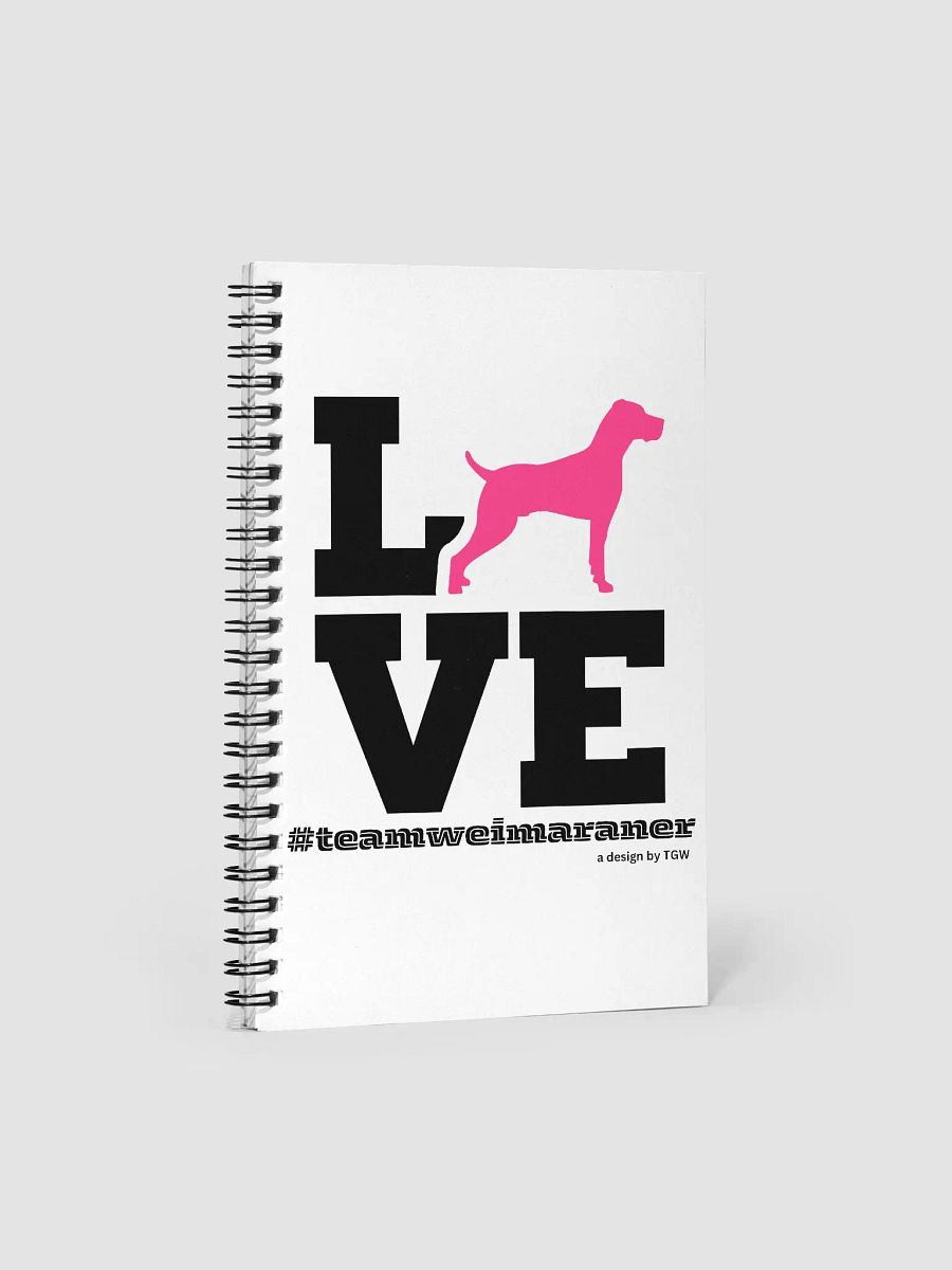 L.O.V.E. Weims (Pink) - Spiral Notebook product image (3)