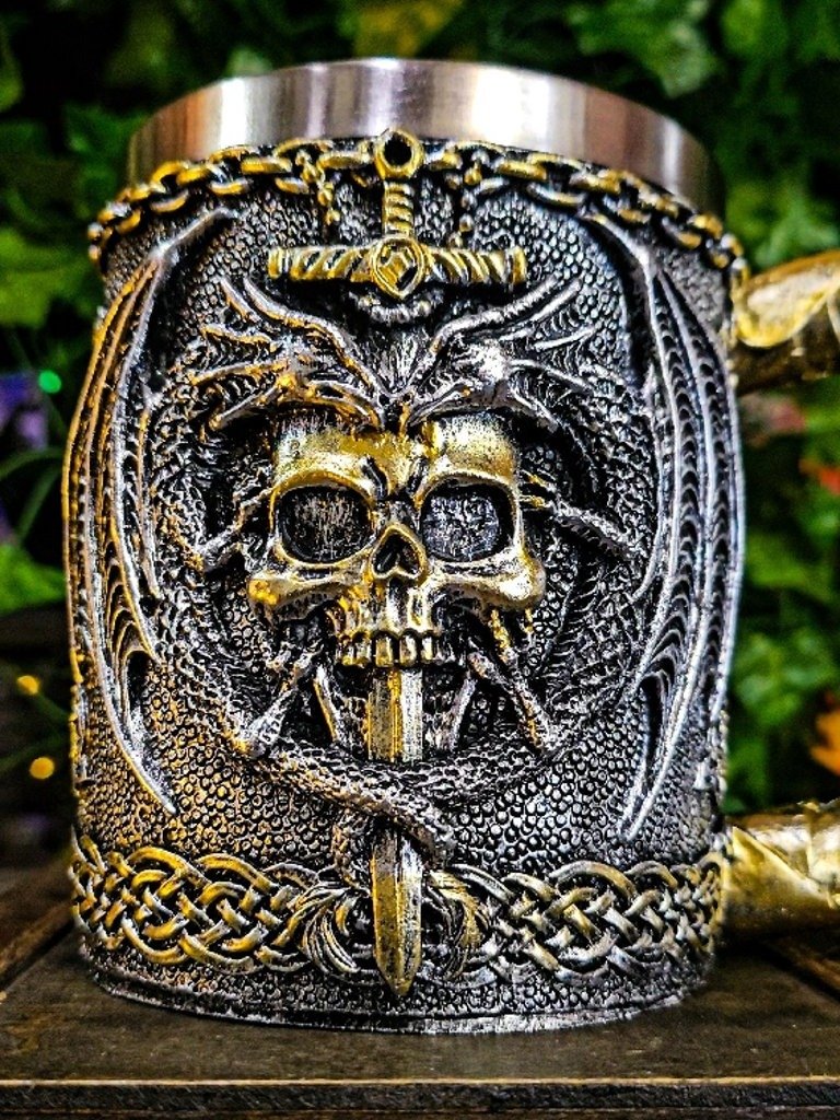 The Armored Kingdom Dragonborn Blade and Skull Deathbrew Mug product image (5)