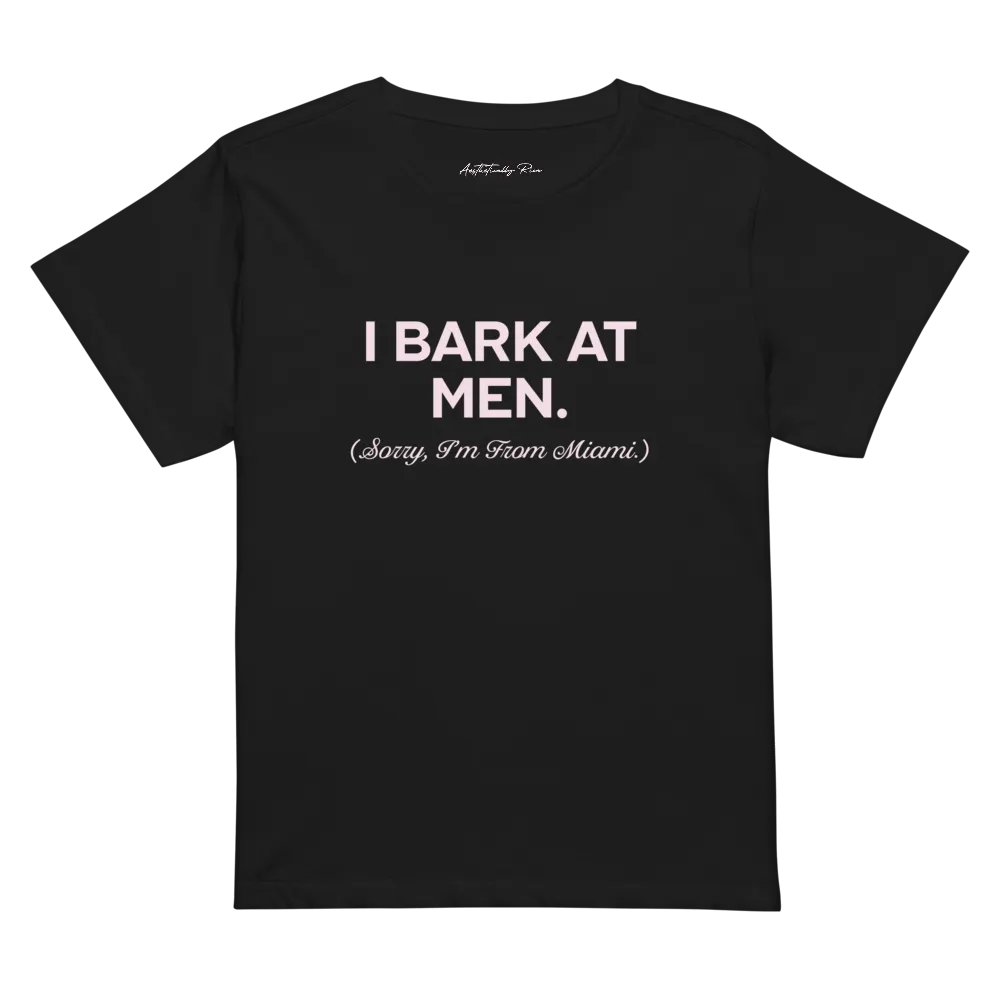 I BARK AT MEN BABY TEE product image (1)