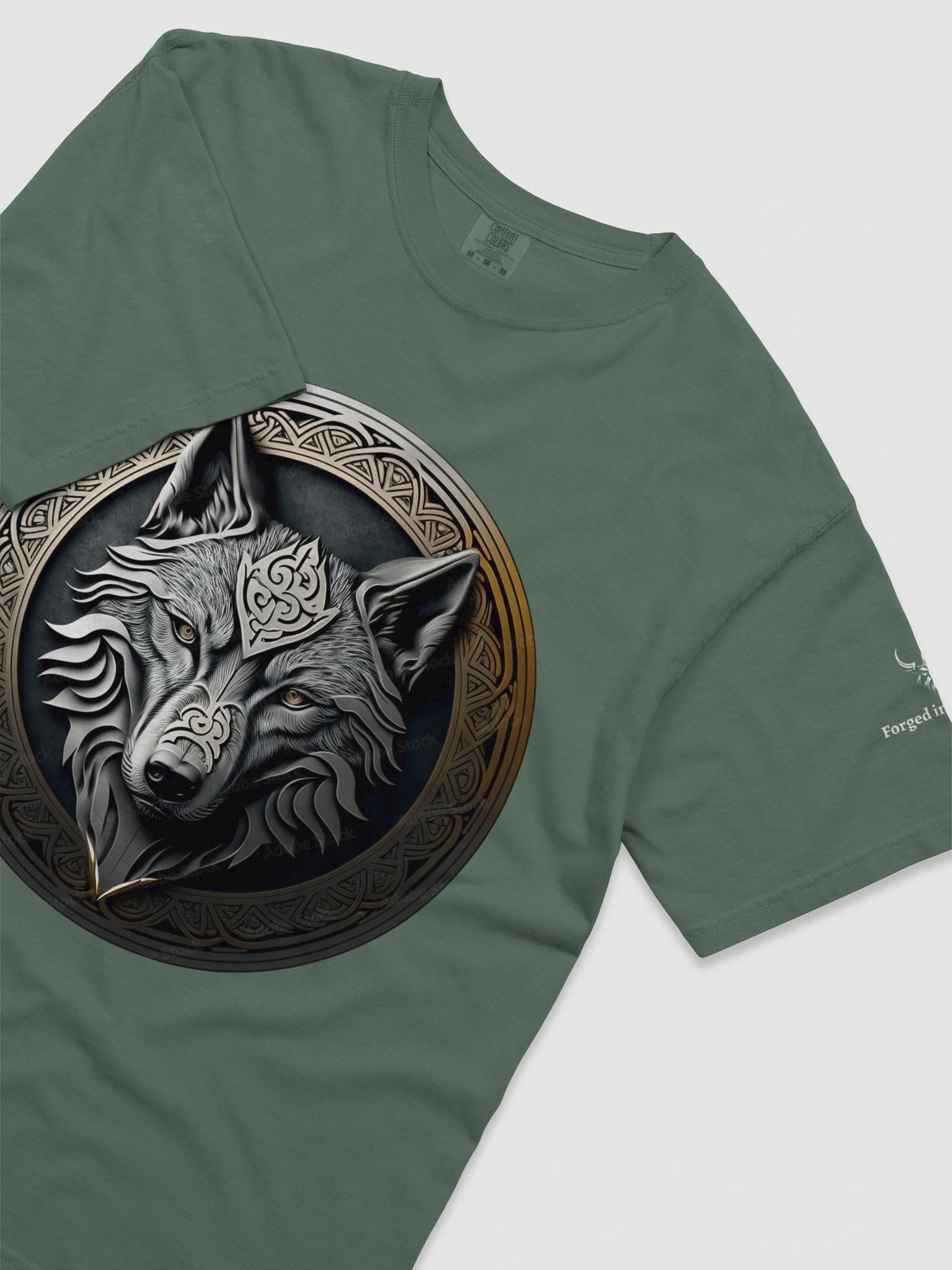 The Valhalla Wolf Men's Viking T-Shirt product image (64)