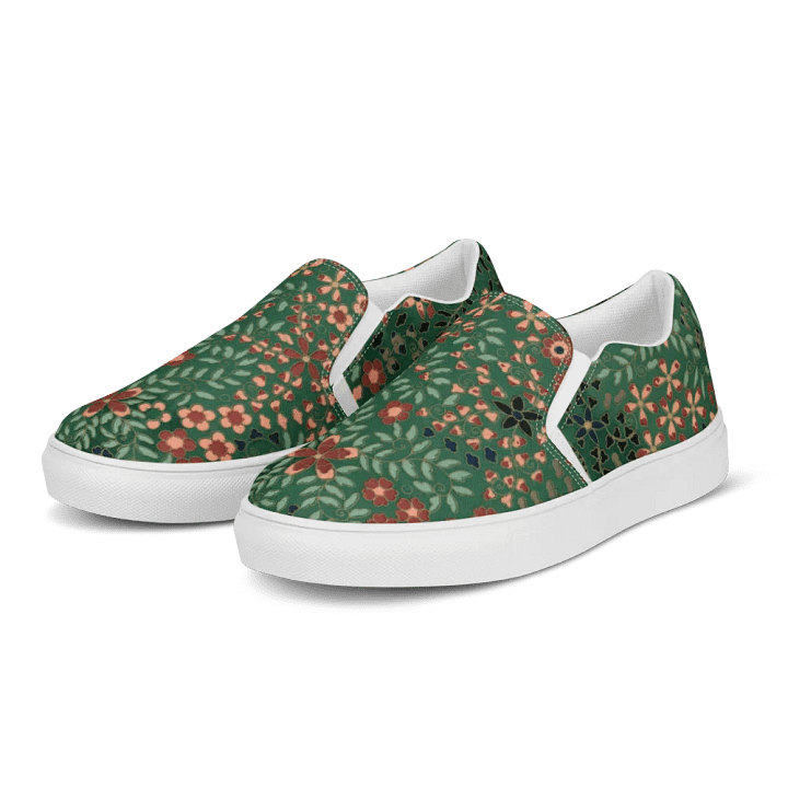 Floral Men's Slip on Shoes 005 product image (2)
